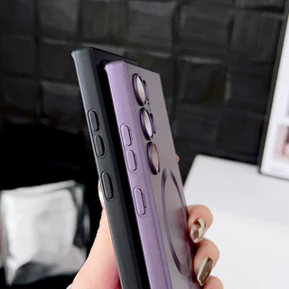 พร้อมฟิล์มเลนส์ Magnetic เปลือก For Samsung S26 Ultra S25 Ultra A57 A56 A07 A17 A37 A26 A55 A54 S23 FE เคสโทรศัพท์มือถือ