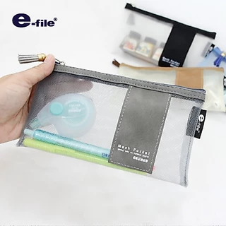 e-file (อี-ไฟล์) กระเป๋า เมชพ็อคเก็ต กระเป๋าดินสอ รหัส CPK75