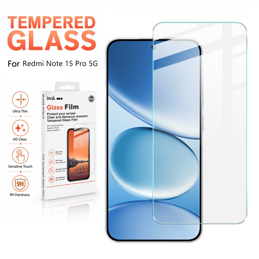 ฟิล์มกระจก สำหรับ Redmi Note 15 15R 14S 14 13R 13 Pro 4G 13 Pro 5G HD Clear Anti ลายนิ้วมือ FM0001