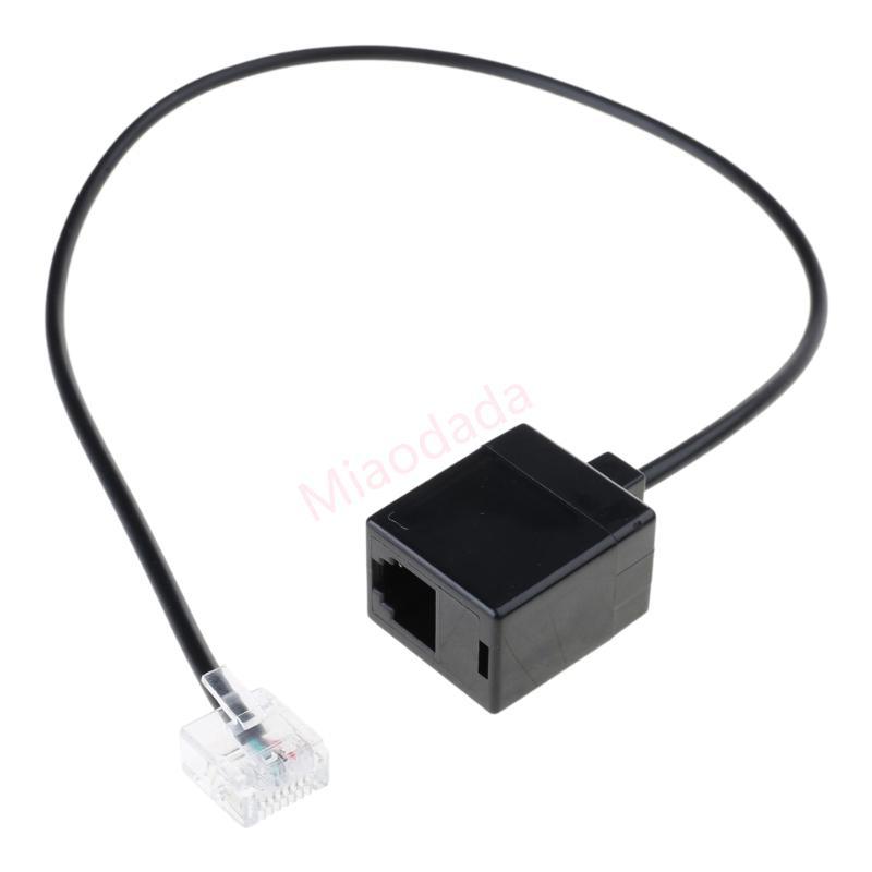 MDD RJ45 Ethernet to RJ11 สายแปลง RJ45 to RJ11 อะแดปเตอร์สายไฟสําหรับสํานักงาน