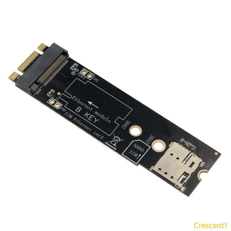 Crescent1 M 2 BM Key 2280 ถึง B Key Slot Converters สําหรับ 3042 3052 โมดูลสําหรับ 3G 4G 5G การเชื่อ