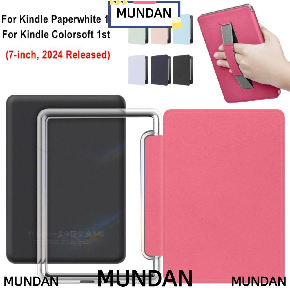 MUNDAN , Auto Wake/Sleep กันกระแทก e-Reader Cover,อะคริลิคกลับสมาร์ทเกราะป้องกันสําหรับ Kindle Paper