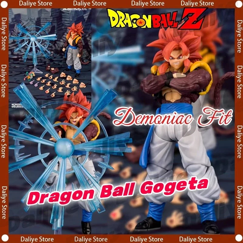 Dragon Ball Demoniacal Fit SSJ4 Gogeta Action Figure GT 3.0 ตัวเลขSuper Saiyan 4 GogetaอะนิเมะFiguri