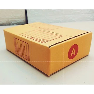 กล่องไปรษณีย์ เบอร์ A ขนาด 14×20×6 ซม. กล่องพัสดุฝาชน แพ็ค 20 ใบ หนา 3 ชั้น แบบพิมพ์ ราคาส่ง พร้อมส่ง Qbox7 ล็อต 3356