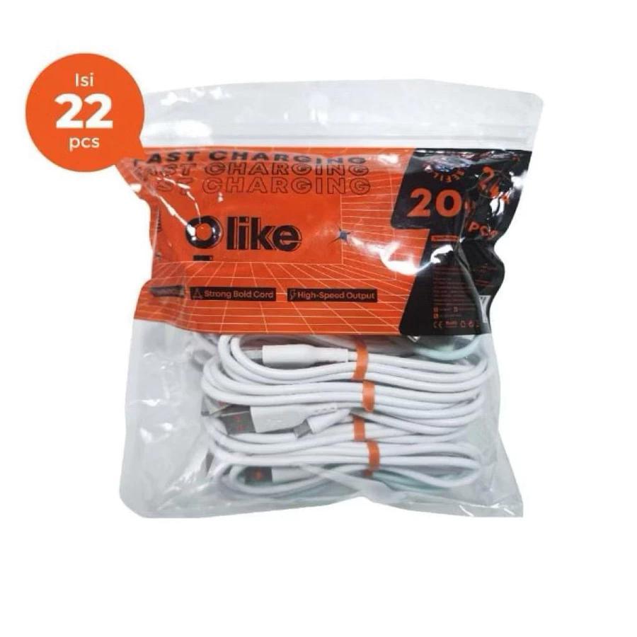 (REFILL 1 PACK CONTENTS 22 PCS) Olike D306 (D306C / D306M) Data Cable Fast Charging Type-C / Micro U