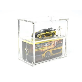 กล่องอะคริลิค สำหรับ 1/64 Mini GT ,Pop Race และ Tarmac บางรุ่น แบบประกอบ