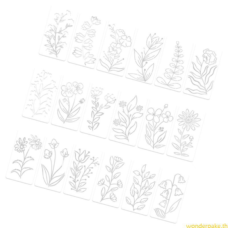 Wonder Stencil Template Precisions Cut สําหรับงานศิลปะตกแต่งบ้านการออกแบบที่เป็นมิตรกับงานฝีมือ