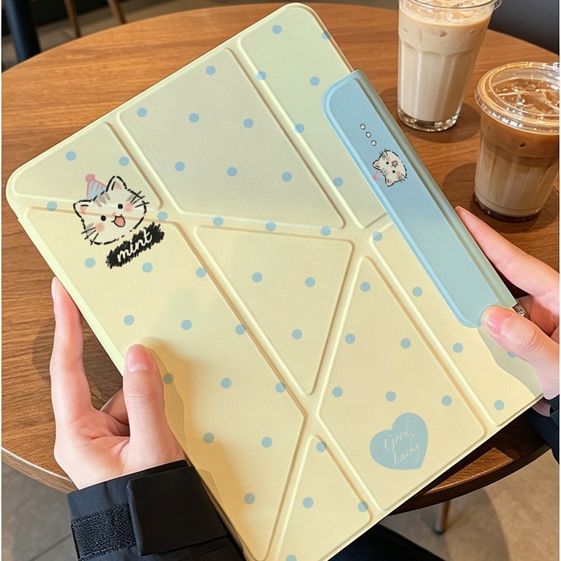 เหมาะสําหรับ Apple iPad air7 แม่เหล็กดูดแยก 3+y Multi-Fold Case เคสป้องกัน 2024 iPad pro11 แท็บเล็ต 