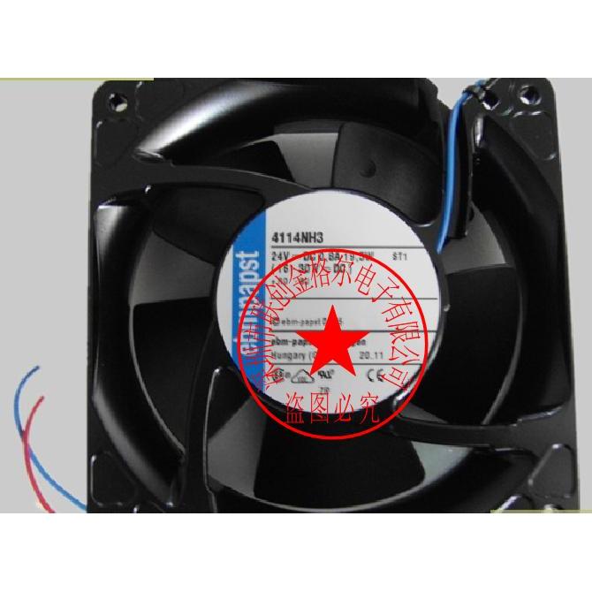 [พัดลมระบายความร้อนพร้อมสต็อก] 4114NH3 4114NH3R 4114NHH3 24V 19.5W พัดลมอุปกรณ์นําเข้าจากเยอรมันดั้ง