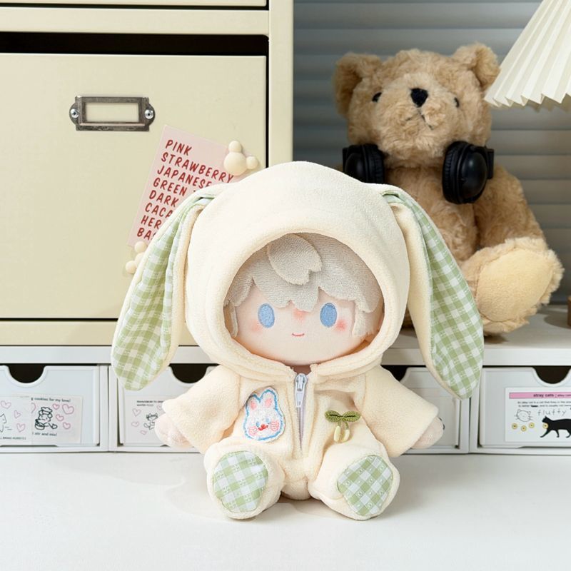 ชุดเด็กกระต่ายเชอร์รี่ 10/15/20/40cm ฝ้ายตุ๊กตาของขวัญตุ๊กตาตุ๊กตาตุ