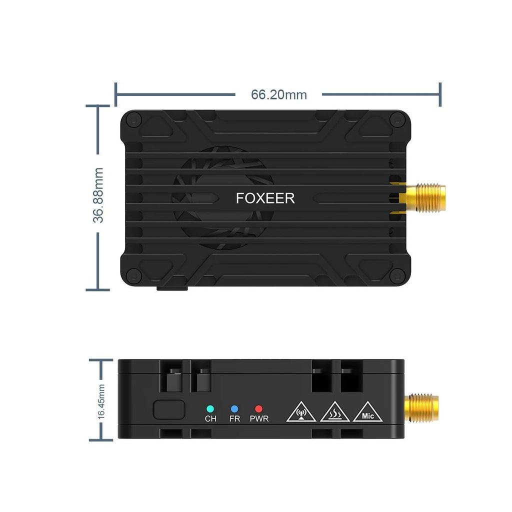 Mi FOXEER 4.9G-6G Reaper Infinity 10W 80CH VTX 2-8S Lipo 400mW/2W/5W/7.5W/10W เครื่องส่งสัญญาณแบบปรั