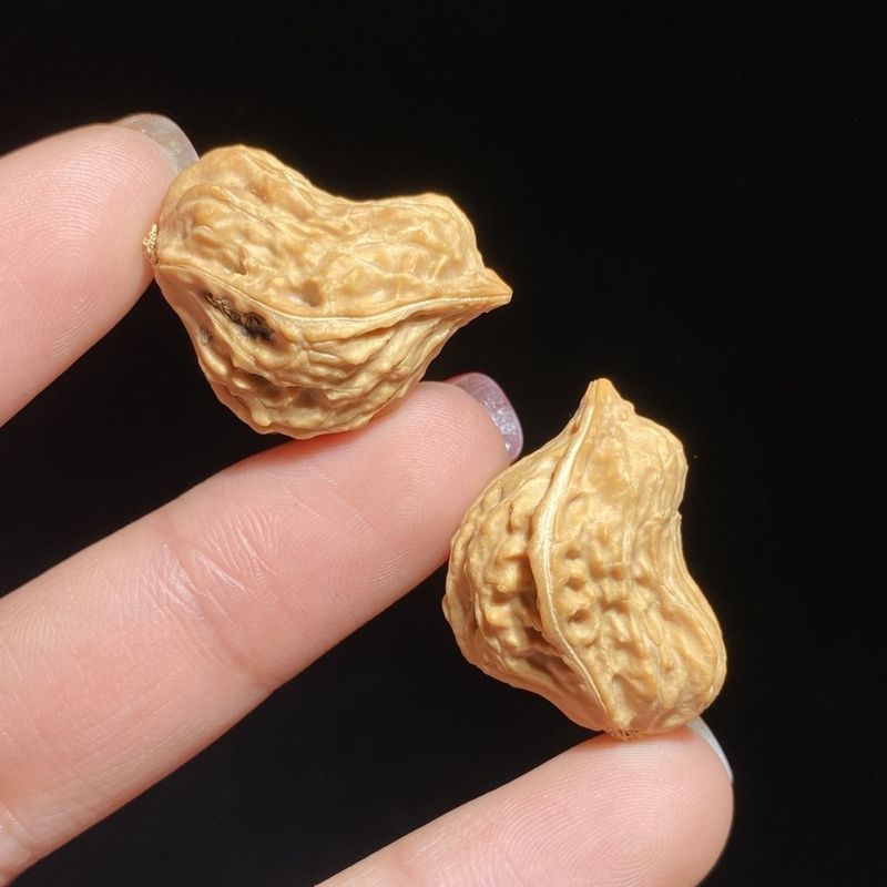 คู่ Pure Wild Play Walnuts Birds Alien-Shaped Pure Natural Birds Walnuts Pure Wild Play Walnuts aq7.