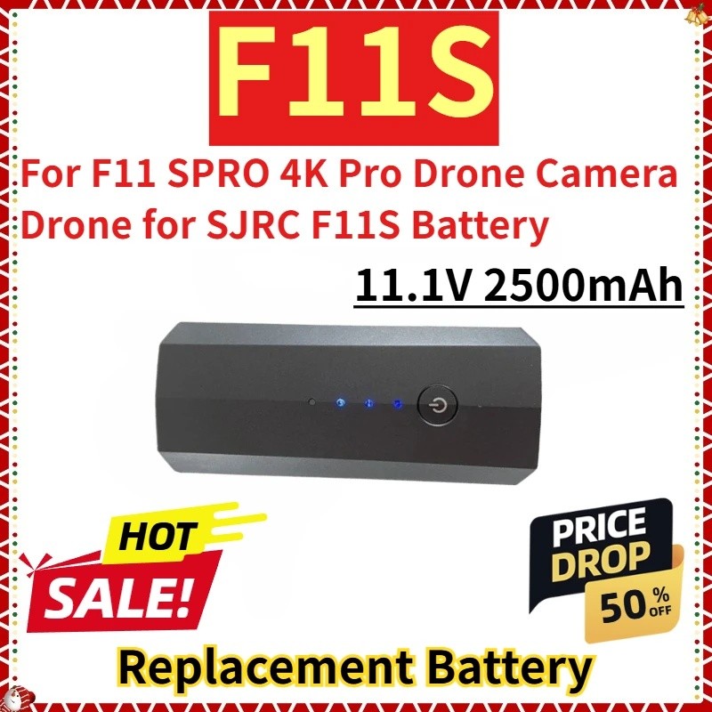 สําหรับ F11 SPRO 4K Pro Drone กล้อง Drone สําหรับ SJRC F11S แบตเตอรี่ใหม่เปลี่ยนแบตเตอรี่ 11.1V 2500