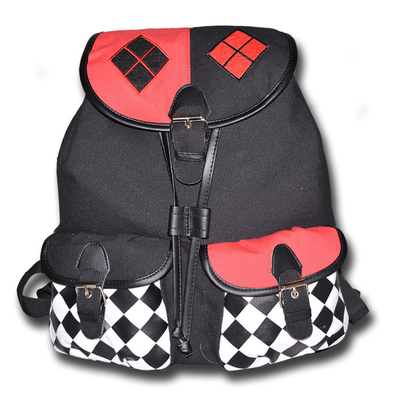 M] sucide Squad suicide Film TV Merchanted Backpack School Bag Harley Quinn Harley Quinn Backpack
