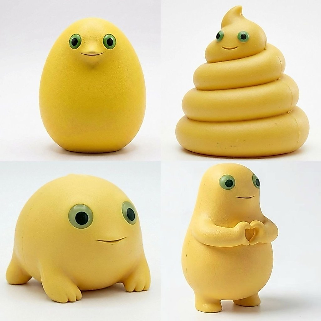 Milk Baby Hunter Hand-Made Cute Thing Hand-Made Baby Frog Hunting Abstract Cute Yellow Healing#奶娃猎奇手
