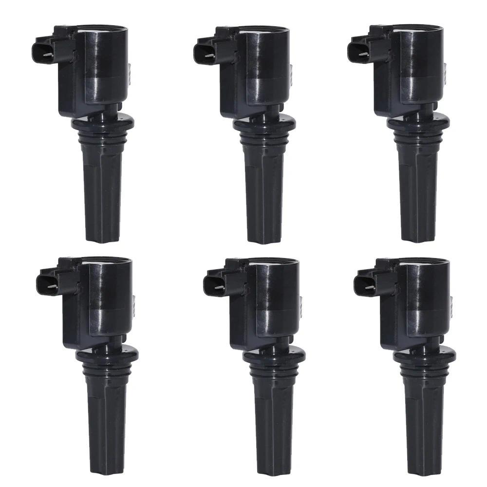 6pcs คอยล์จุดระเบิดสําหรับ JAGUAR X-TYPE X400 2.5L/S-TYPE X200 3.0L 1999-2008 LINCOLN LS อะไหล่ 1W4U