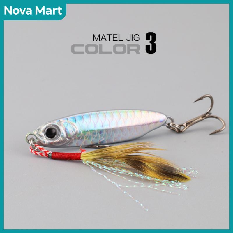 NOVA Mart Micro Metal JIG 7g 10g 15g 20g 25G 30g เหยื่อตกปลาทะเลน้ำเค็มเหยื่อปลอม