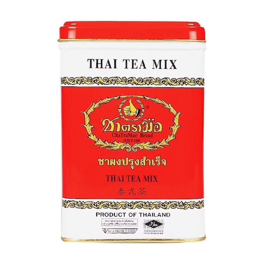 ชาตรามือ ชาผงปรุงสำเร็จกระป๋อง ChaTraMue Thai Tea Mix Classic 4g. Pack50