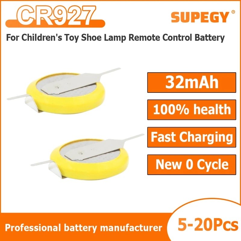 5-20PCS CR927 3V พร้อมแท็บบัดกรีแบตเตอรี่ปุ่มสําหรับของเล่นเด็กรองเท้าโคมไฟรีโมทคอนโทรลแบตเตอรี่ Cr9