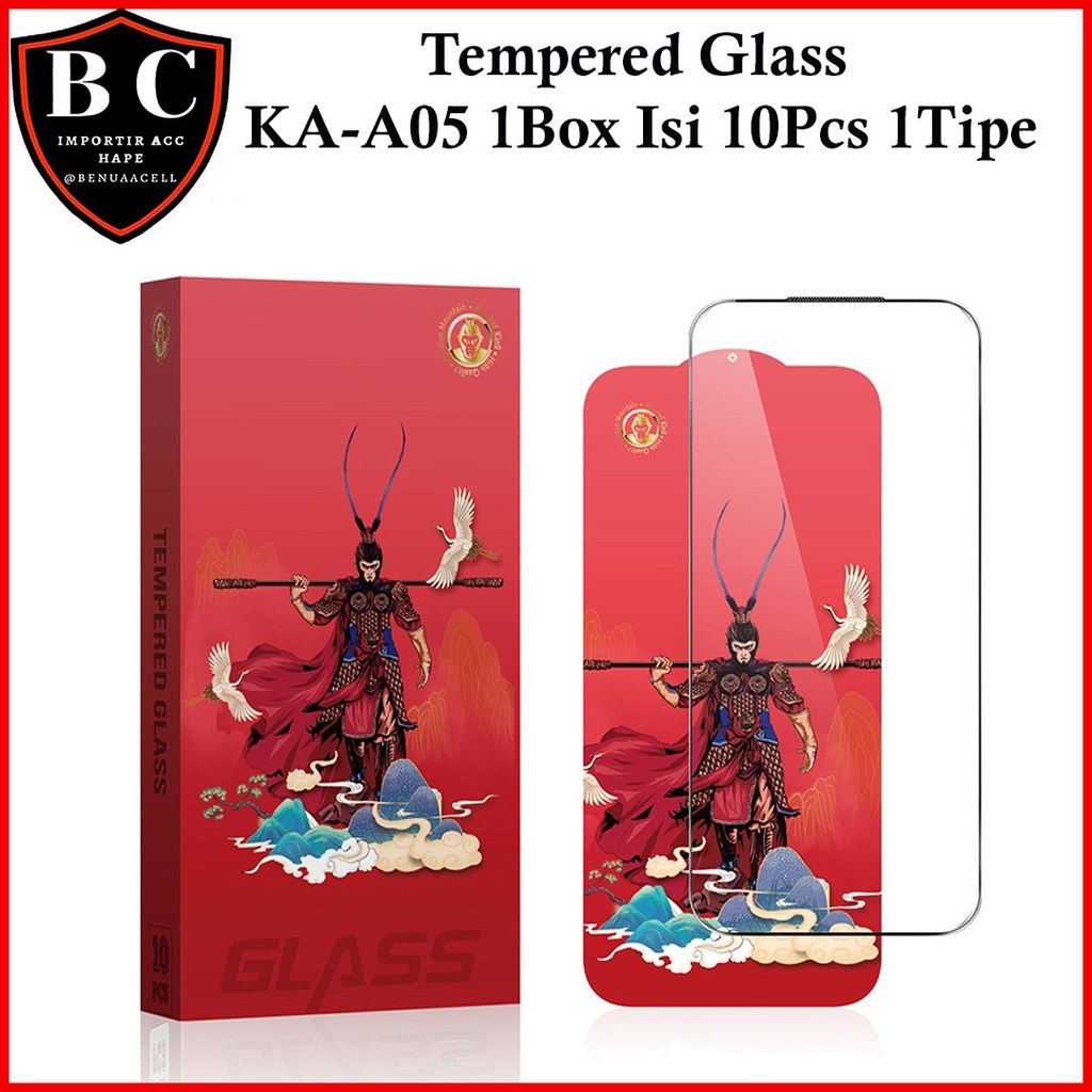 1 กล่องคอนเทนติส 10PCS KA-A05 TEMPERED GLASS MONKEY KING สําหรับ ITEL A200 A100C CITY 100 ITEL A80/A