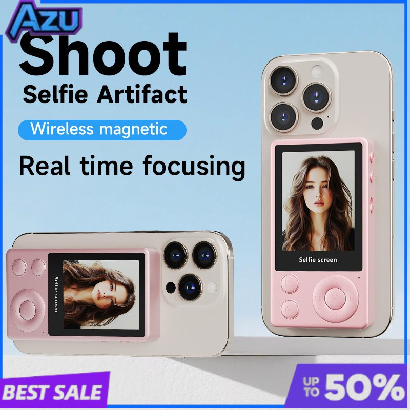 Vlog Selfie Monitor หน้าจอ Vlog Magnetic Video Recording สําหรับโทรศัพท์ Wireless Mirroring Content 