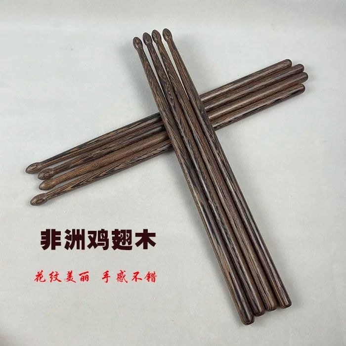 Rack Drum Sticks ปีกไก่ไม้กลอง Sticks ค้อน Rosewood กลอง Sticks 5A บ่วง Big Drum 7A เด็กฝึกกลอง B724