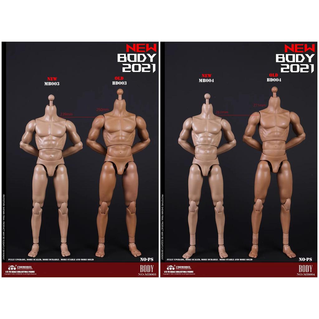 COODEL 1/6 เคลื่อนย้ายได้ Body COO BD001-BD010 กล้ามเนื้อใหม่ MB001-MB004