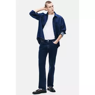 H&M(เอชแอนด์เอ็ม) กางเกงยีนส์ทรงตรง ความยาวปกติ Men Straight Regular Jeans 1311674_1
