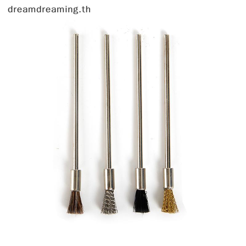[ Dream ] แปรงลวดปากกา 100 มม. Long Shank แปรงทําความสะอาดเครื่องมือโรตารี่กําจัดสีสนิม.