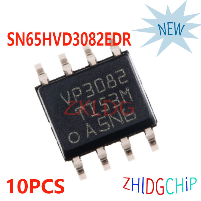 10PCS ยี่ห้อใหม่ SN65HVD3082EDR VP3082 SOP-8