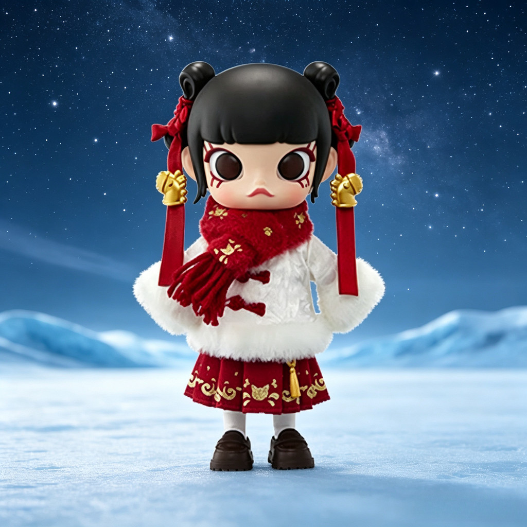 POPMART MOLLY ทันที Rich 1/8 Action Figure เครื่องประดับอินเทรนด์เล่นตุ๊กตาตุ๊กตารูปตุ๊กตา