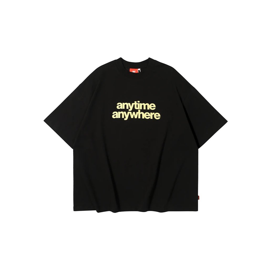 เสื้อยืด AA ANYTIME ANYWHERE (สีดํา)