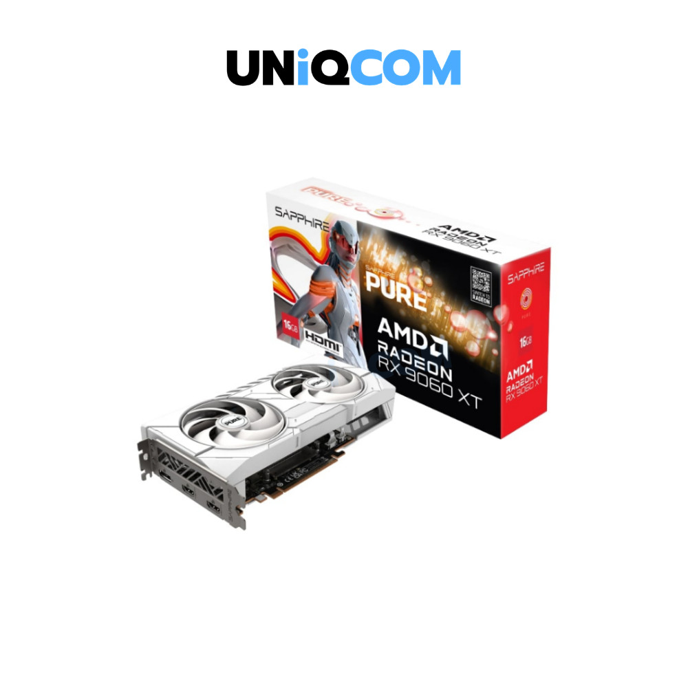 SAPPHIRE VGA RADEON RX 9060XT PURE GAMING OC - 16GB GDDR6