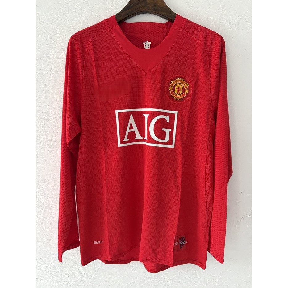 Classic Jersey Football Club Jersey 07-08 Manchester Home Long Sleeve