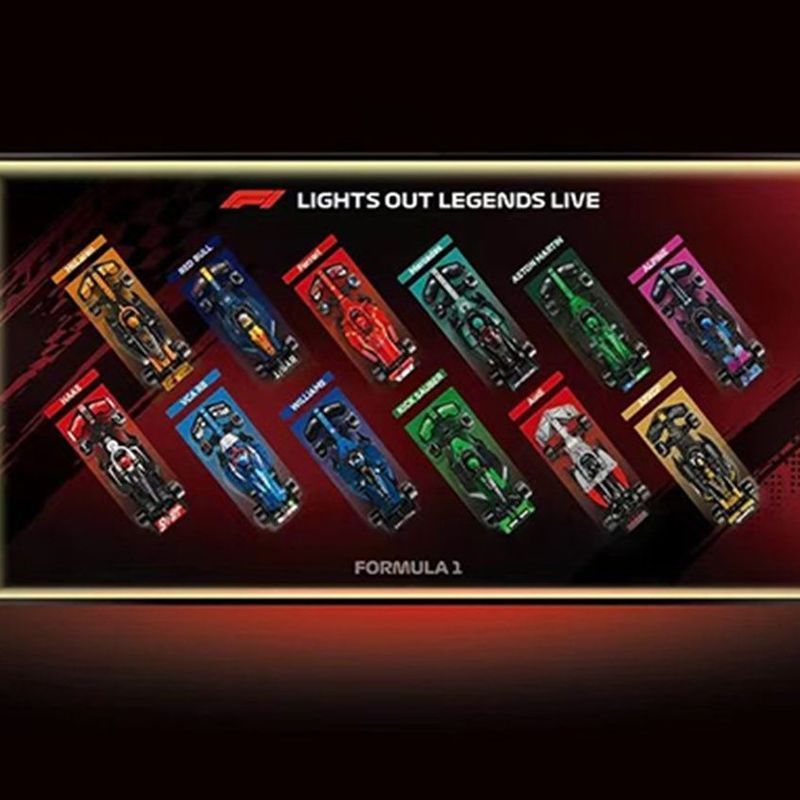 F1speed และ Lego Red Bull Ferrari Building Blocks Mercedes-Benz Photo Frame Wall Display Photo F