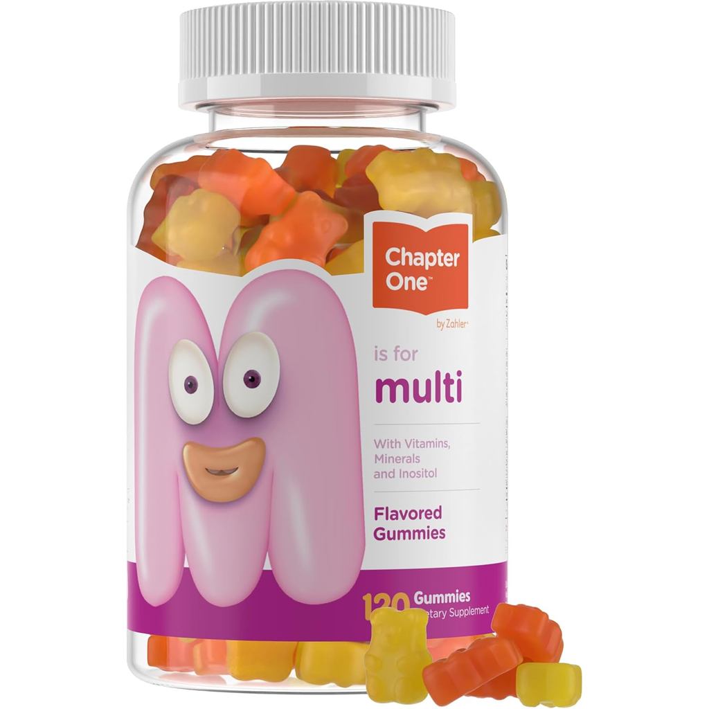Zahler-ChapterOneKidultivitaminGwith13Vitamins&Nutrients(120FlavoredGmies)-CertifiedKosherKidsVitami
