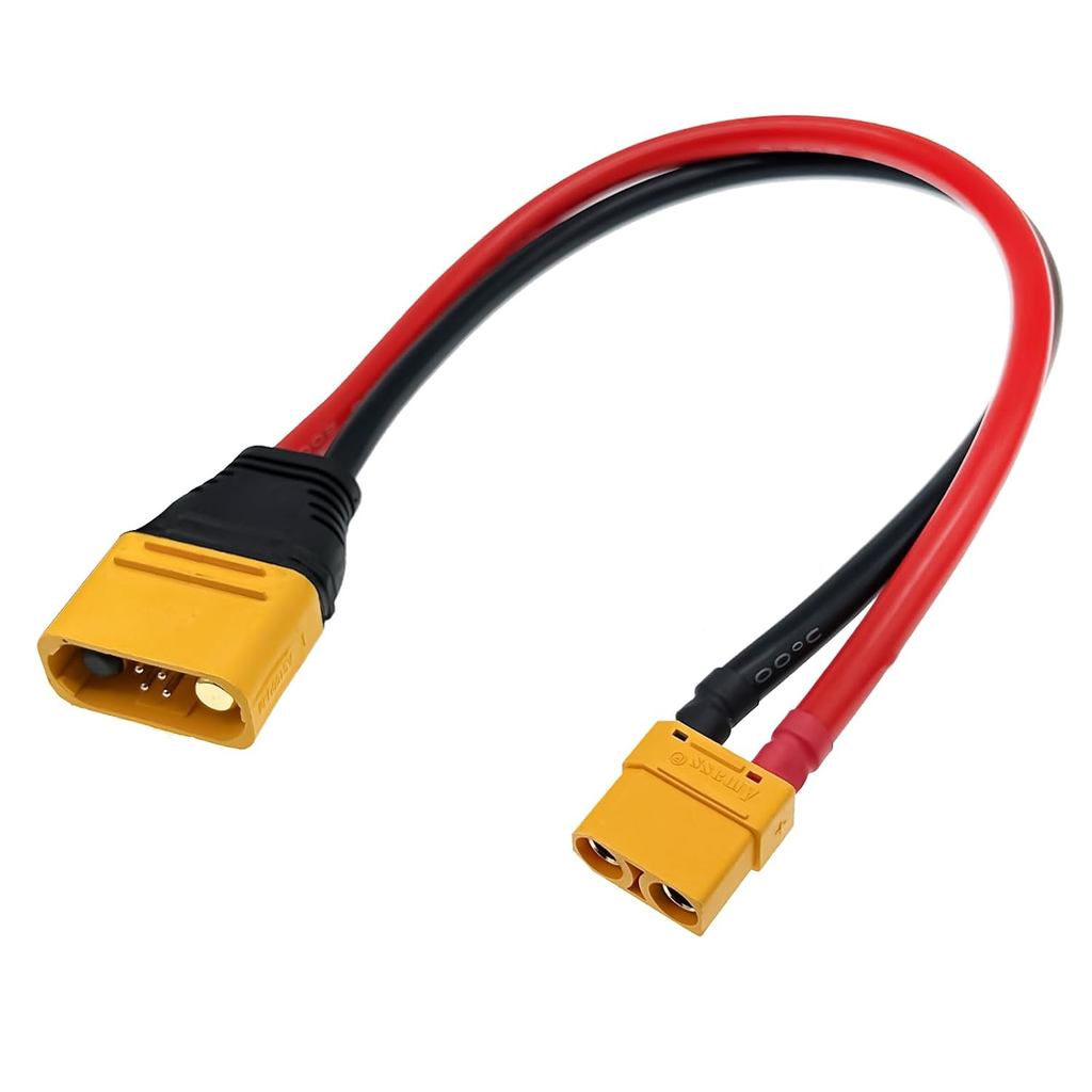 AS150U ชาย XT90 หญิงเชื่อมต่อ, 8AWG ฉนวน Weatherproof สําหรับ Planters Sky ถาวรเที่ยวบิน Charger PC1