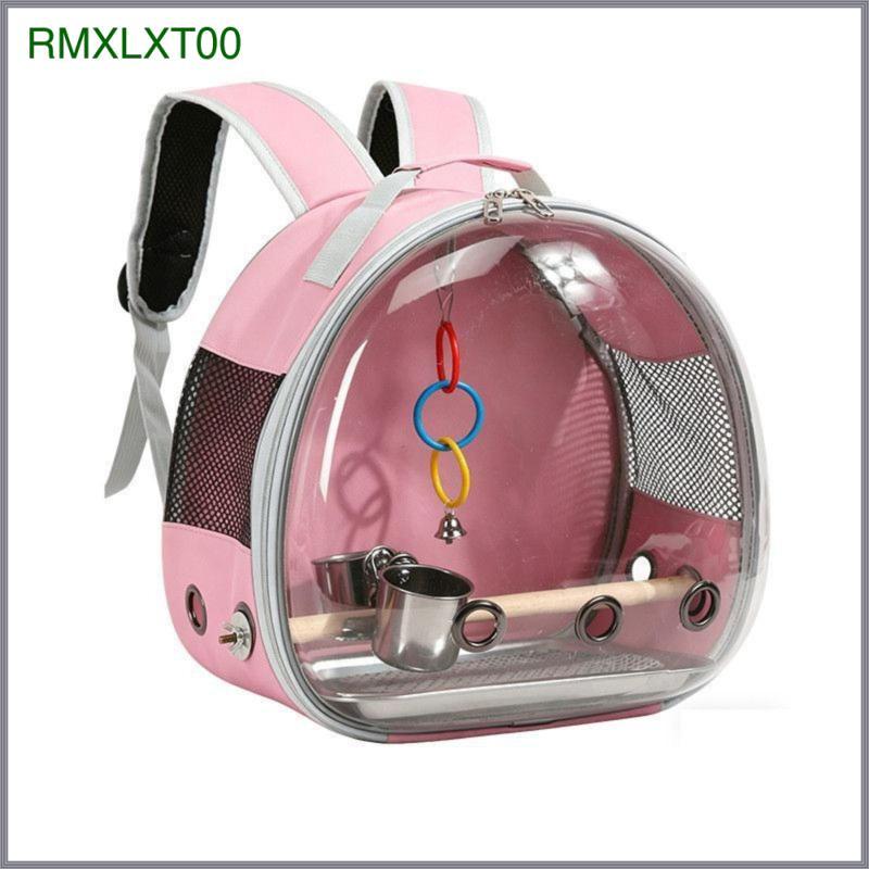 [rmxlxt00] Portable Enclosure Breathable Pet Carrier Backpack Transparent Dome Silver