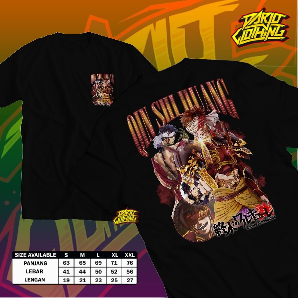 เสื้อยืด Qin Shi Huang บันทึกของ Ragnarok Shuumatsu ไม่มี Valkryie Homage Series เสื้อยืด Unisex