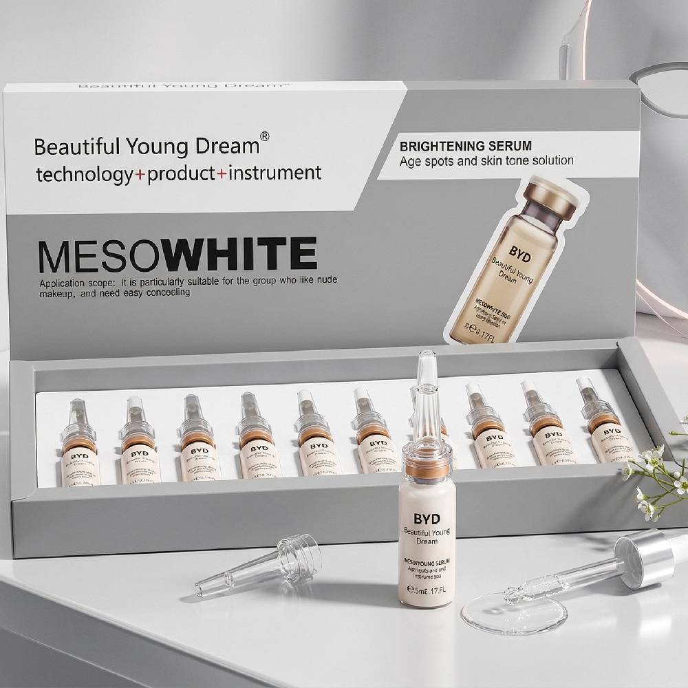 Korean BYD white meso BB Brightening Foundation สร้างคอมเพล็กซ์สไตล์ฉ่ําวาว 1 (5ml) / 10 ขวด/กล่อง