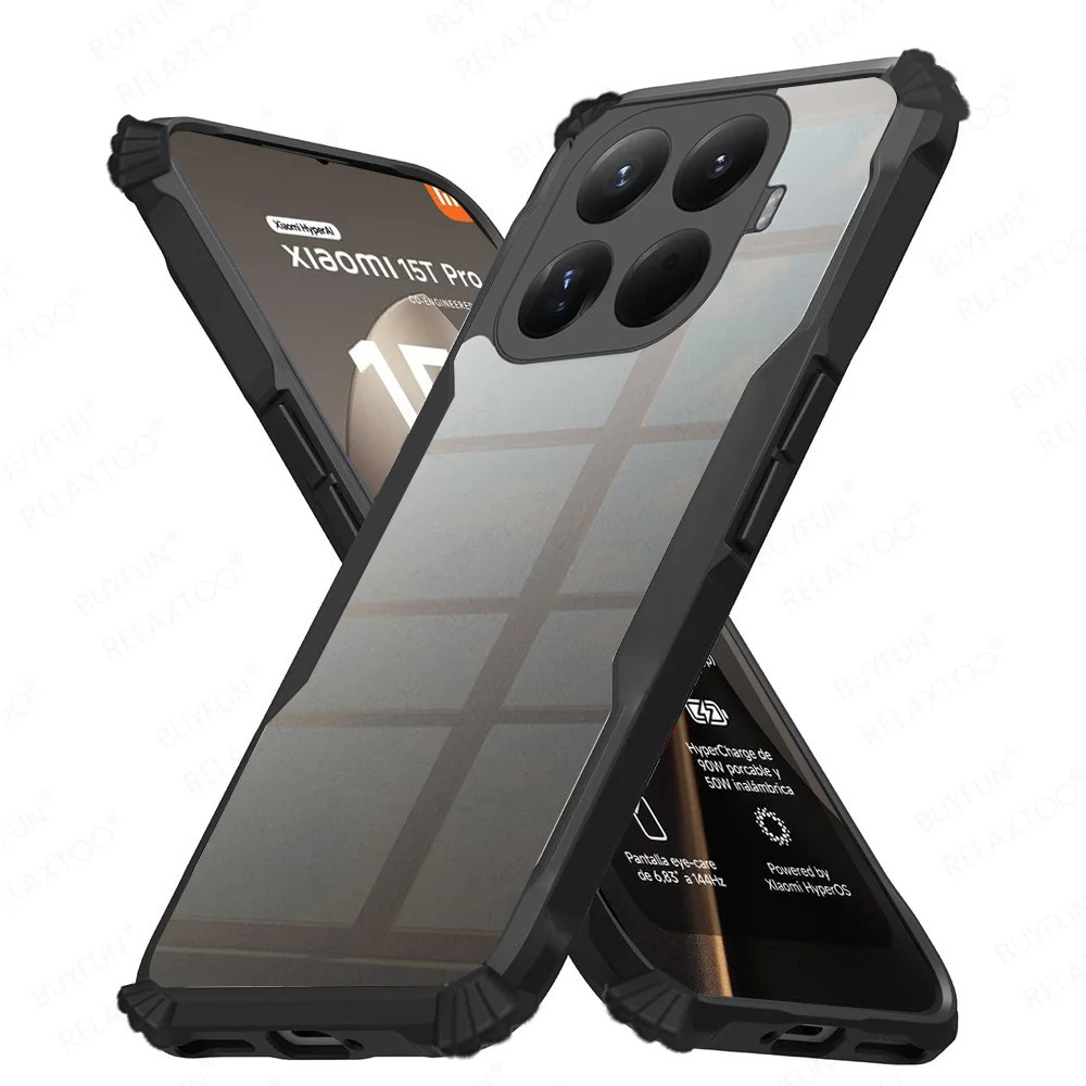 CASE XIAOMI MI 15T / MI 15T PRO CASE TRANSPARENT CLEAR FUSION ANTI SHOCKPROOF สีดํา