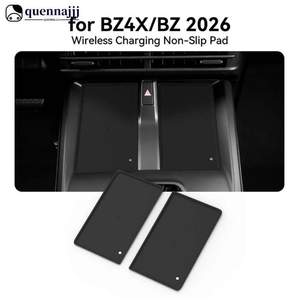 QHENNA ซิลิโคนรถไร้สายชาร์จ Pad Anti-Slip คอนโซลกลางภายใน Fit สําหรับ Toyota BZ4X BZ 2026 C6Z2