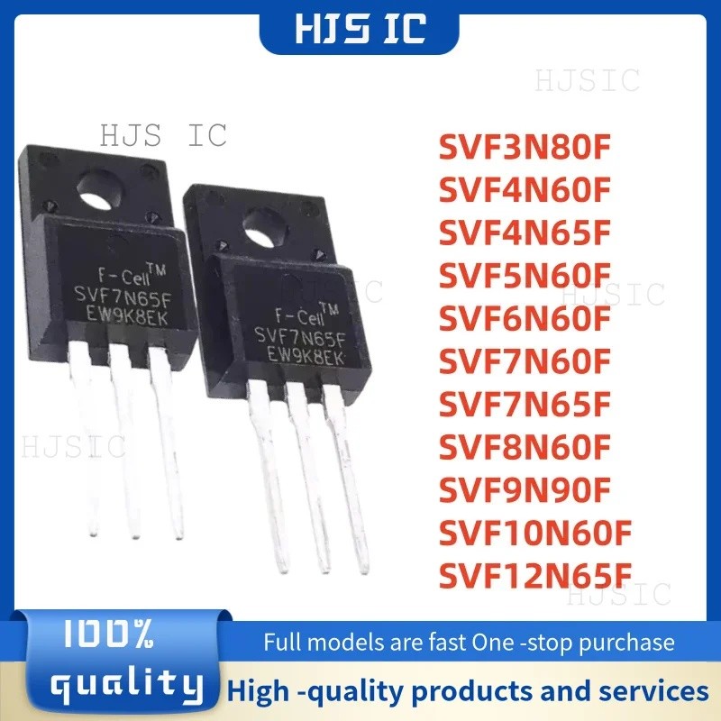 5PCS SVF3N80F SVF4N60F SVF4N65F SVF5N60F/6N60F/7N60F/7N65F/8N60F S12F S10F SVF S12F S20VF9F ทรานซิสเ
