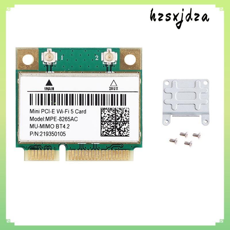 -8265AC ไร้สาย Half Mini PCI-E Wifi Card Mini PCIe Wifi Card 1200Mbps Wlan การ์ดเครือข่าย hzsxjdza.t