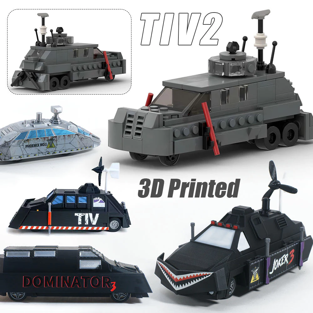TIV2 Storm Chaser Building Block รุ่น DIY Assembly Storm Intercept ยานพาหนะ 3D พิมพ์ Joker3 รถงานอดิเรกของเล่น