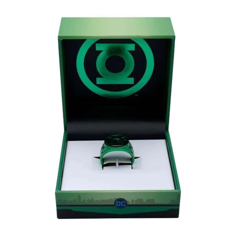 2025 Avengers Green Lantern Marvel Merchanded Full Color Green Stamp Seal Ring Domineering Ring20260730
