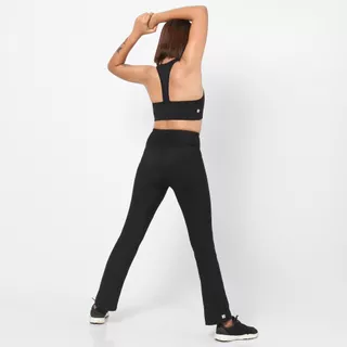 Decathlon Women'S Light Support Racer Back Sports Bra สปอร์ตบราแบบเว้าหลังสำหรับผู้หญิง Black