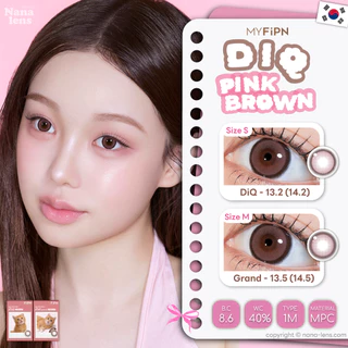MYFiPN DiQ Pinkbrown คอนแทคเลนส์รายเดือน มี 2 ขนาด