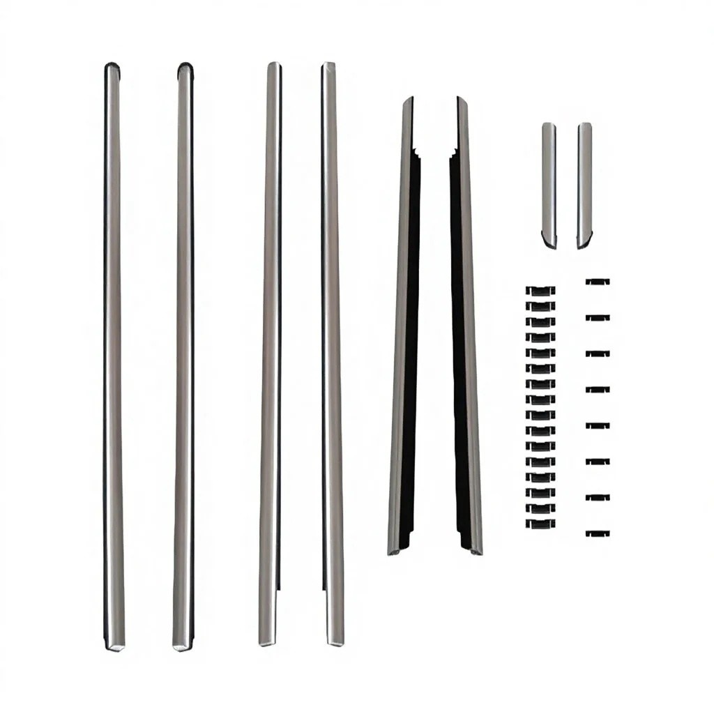 RHM6 V Class W447 V260 V250 VITO หน้าต่าง Trims สําหรับ V CLASS W447 V260 V250 VITO Metris Chrome หน