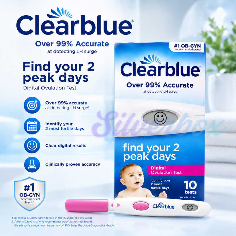AllZ Baby Us Clearblue® Digital Ovulation Test Kit 10 Tests อุปกรณ์ทดสอบการตกไข่แบบดิจิตอล เพิ่มโอกา